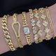 Fancy Gold plated Belt Bracelet