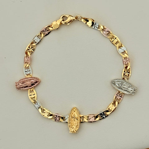 Virgencita Bracelet Three Tone 02