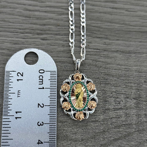 925 Silver San Judas Pendant