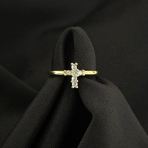 Adjustable Mini Cross Ring 01