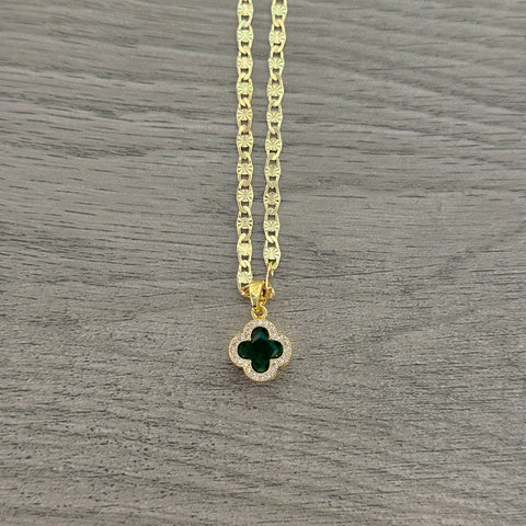 Green Clover Necklace