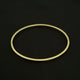 14k Real Gold Hollow Bangle Bracelet 4MM 0212