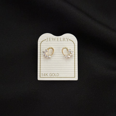 14k Gold Mini Stud Earrings with screw back