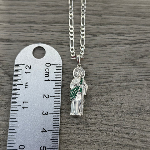 925 Silver San Judas Necklace 017