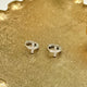 925 Silver mini cross Earrings Huggie hoops