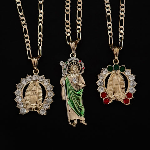 XL Pendant San Judas or Virgen 24” long