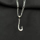 925 Silver Fish Hook Necklace