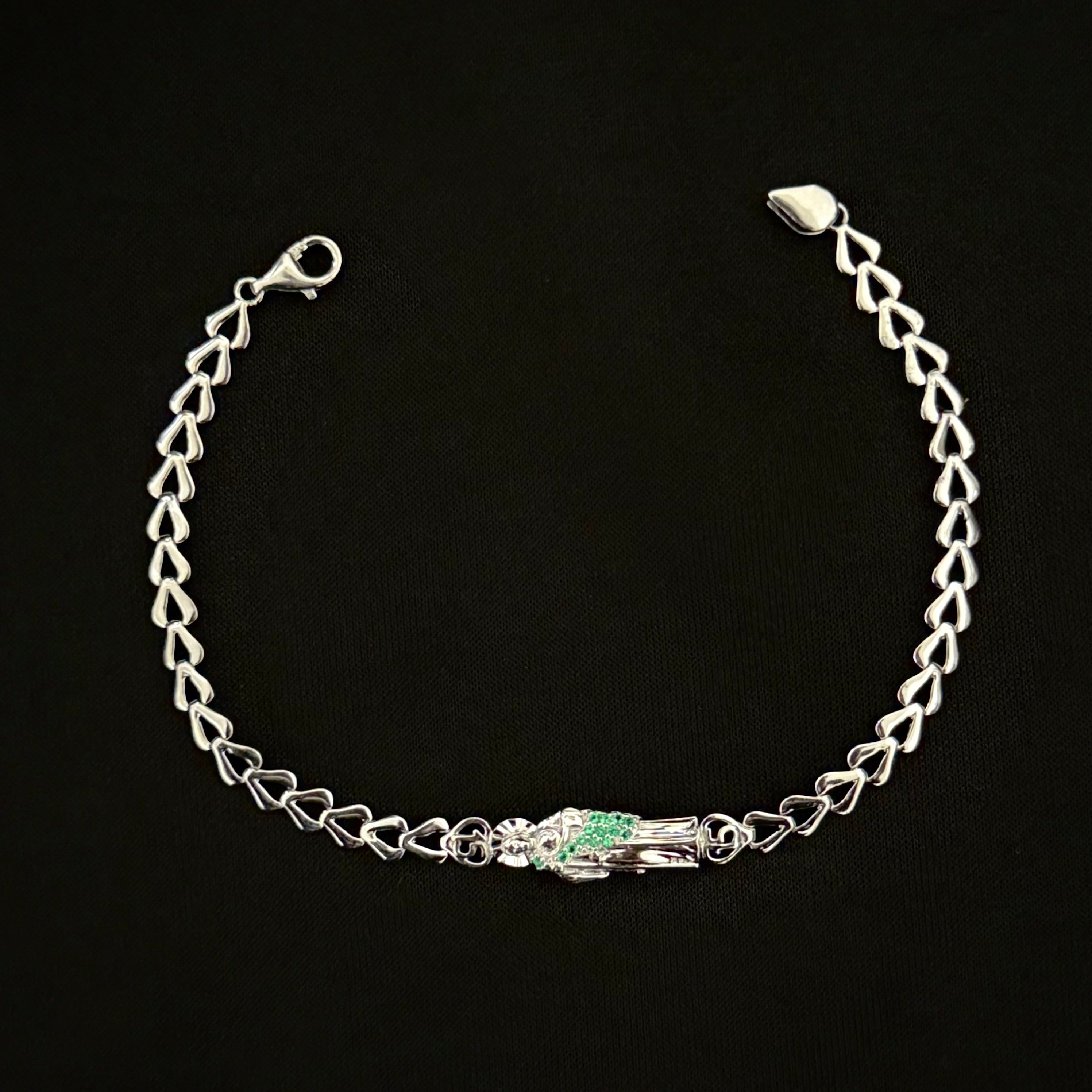 アクセサリー Vintage Silver Plate Chain Bracelet 925 925 Silver 15 años bracelet - quinceañera - 15 years – Luxvie