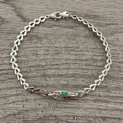 Silver San Judas bracelet