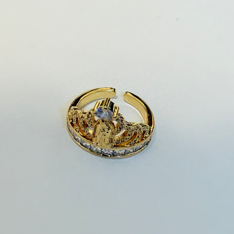 Adjustable Crown Virgencita Ring 01