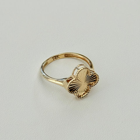 14k Gold Fancy Clover Ring