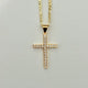 CZ Cross Necklace 07