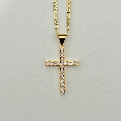 CZ Cross Necklace 07