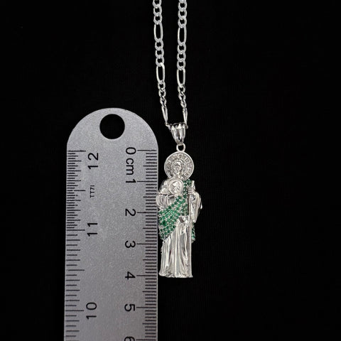 925 Silver San Judas Necklace 017