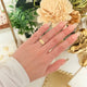 14k real gold nugget ring lightweight 3484