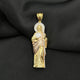 925 Silver gold plated San Judas pendant