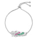 925 Adjustable Silver San Judas bracelet