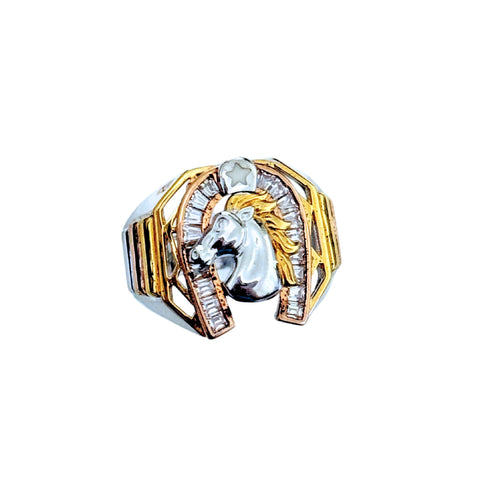 925 Silver Horse Ring 09