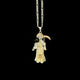 925 Silver Santa Muerte Necklace 24” long or just pendant