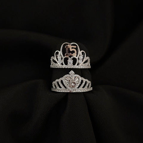 925 Silver ring 15 years - 15 años - quinceañera