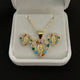 Set of Necklace & earrings - Virgencita or San Judas