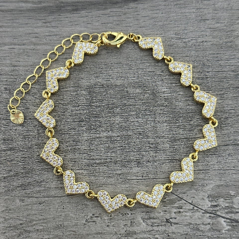 Fancy Hearts Bracelet