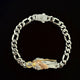 925 Silver San Judas Bracelet Rhodium plated