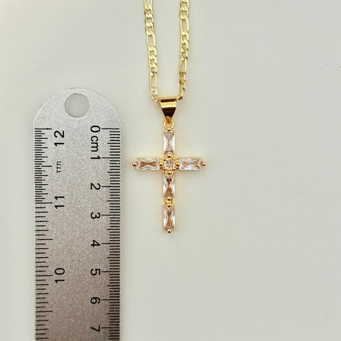 White Cross Necklace 019