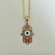 Hand Evil Eye Necklace 013