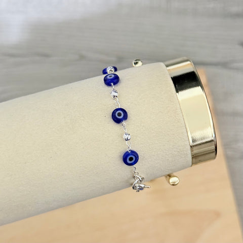 925 Silver Evil eye Fancy Bracelet