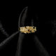 14k real gold nugget ring lightweight 3484