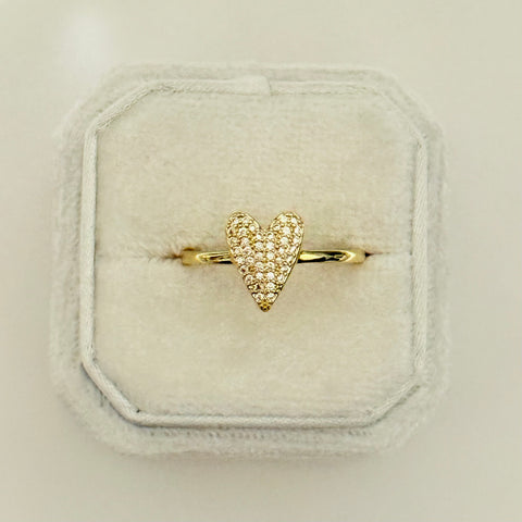 Adjustable Heart Ring 01