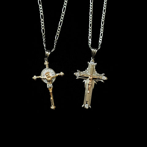 Silver Cross Necklace 08