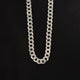 Curb link chain Diamond cut 5MM Flat