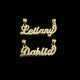 14k Gold 3D Name Plate 1pc