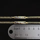 14k Gold Kids Bracelet 6” long curb link 0234