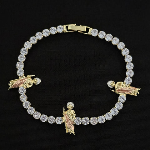 San Judas or Virgen Tennis bracelet