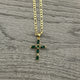 Green Cross Necklace 020