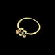 14k Real Gold 15 años 15 years Ring flower 0774