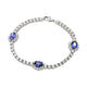 925 Silver Blue Fancy Bracelet
