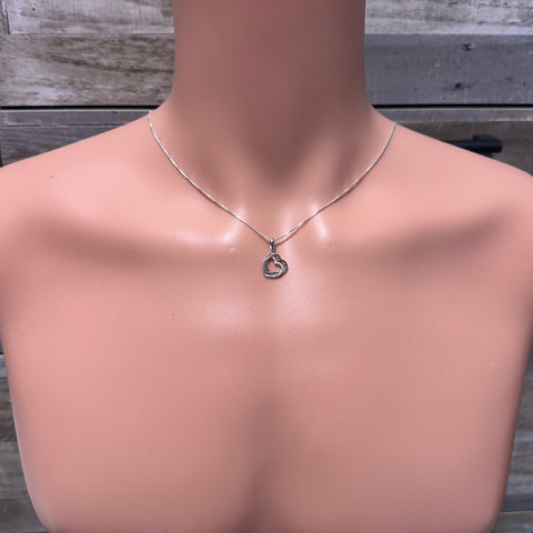 925 Silver Heart Necklace 036