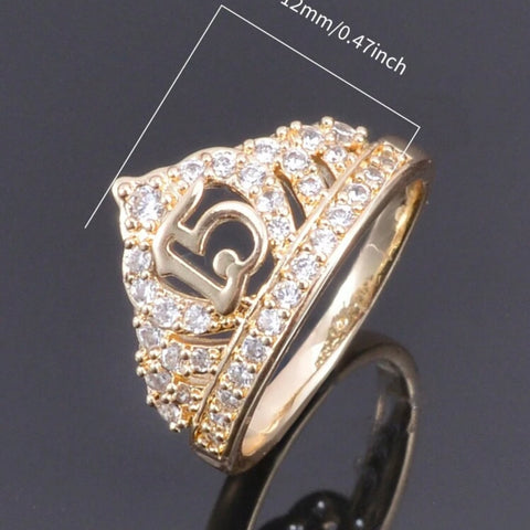 15 años ring gold plated - 15 years