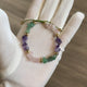 Adjustable Quartz Bracelet - Amethyst Aventurine Rose quartz