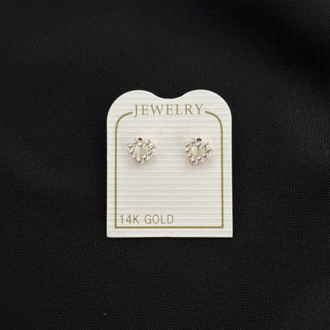 14k Gold Mini Stud Earrings with screw back