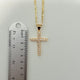 CZ Cross Necklace 07