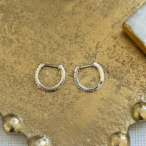 925 Silver Earrings Huggie hoops