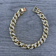 Fancy Gold plated Cuban Bracelet 7.5” long