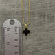 Gold plated Black Clover Necklace