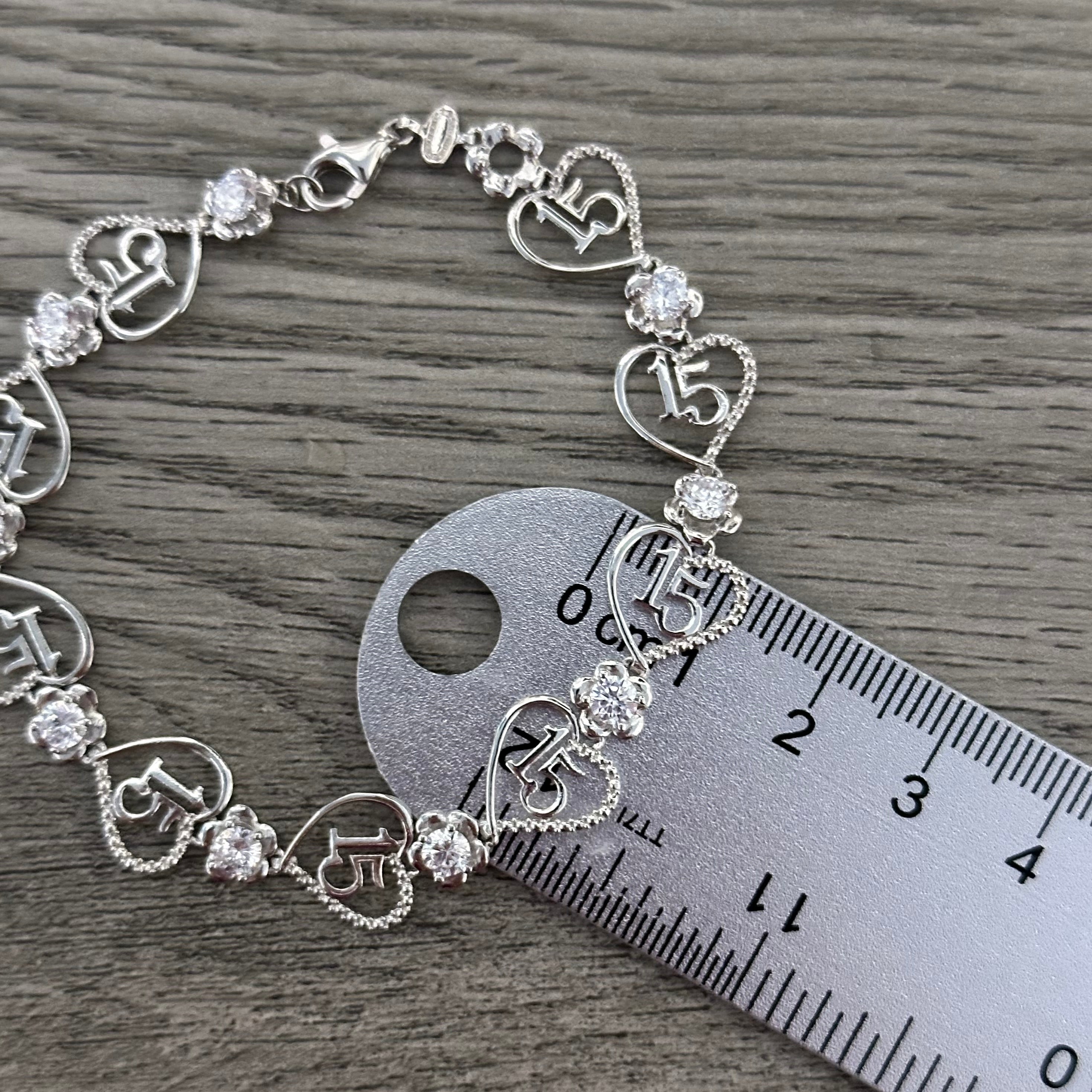 925 Silver 15 años bracelet - quinceañera - 15 years – Luxvie
