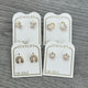 14k Gold Mini Stud Earrings with screw back